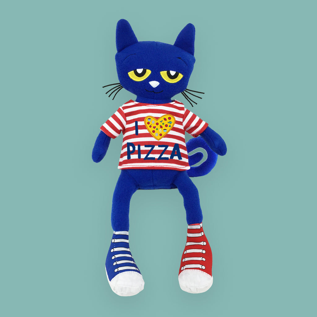 MerryMakers 14.5" Pete the Cat Pizza Party Doll, based on the bestselling books by James Dean