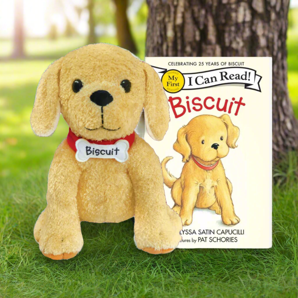 MerryMakers 10" Biscuit Plush and book by Alyssa Satin Capucilli