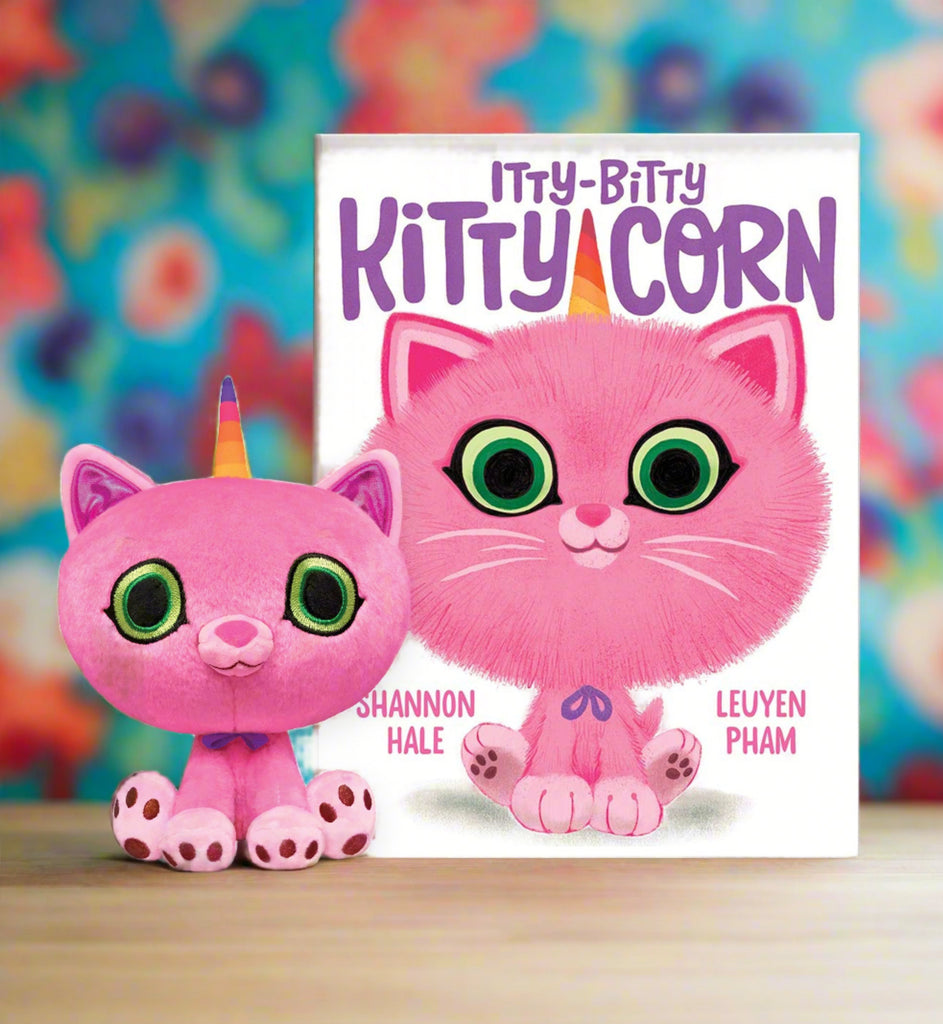 MerryMakers 8" Itty-Bitty Kitty-Corn Plush with hardcover book