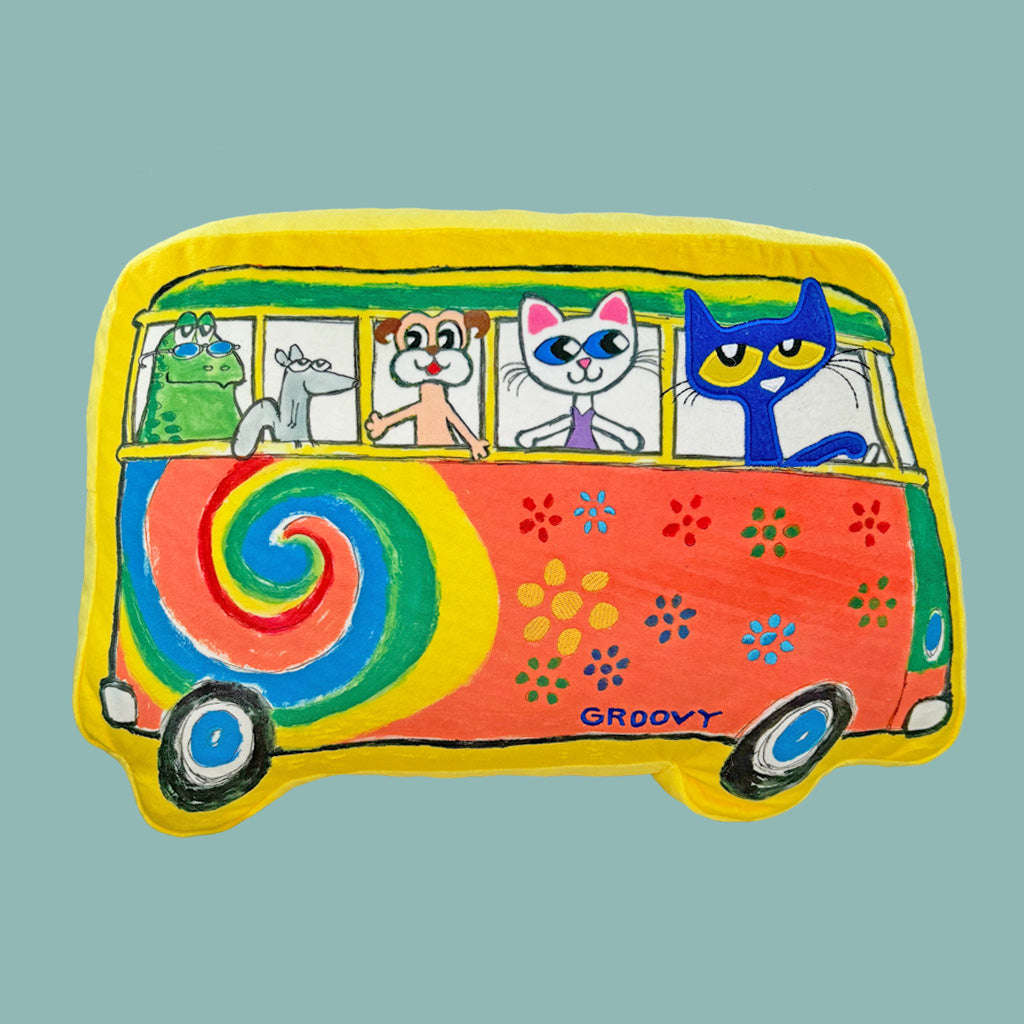 MerryMakers Pete the Cat's Groovy Van 16" Plush, based on the books by Kimberly and James Dean