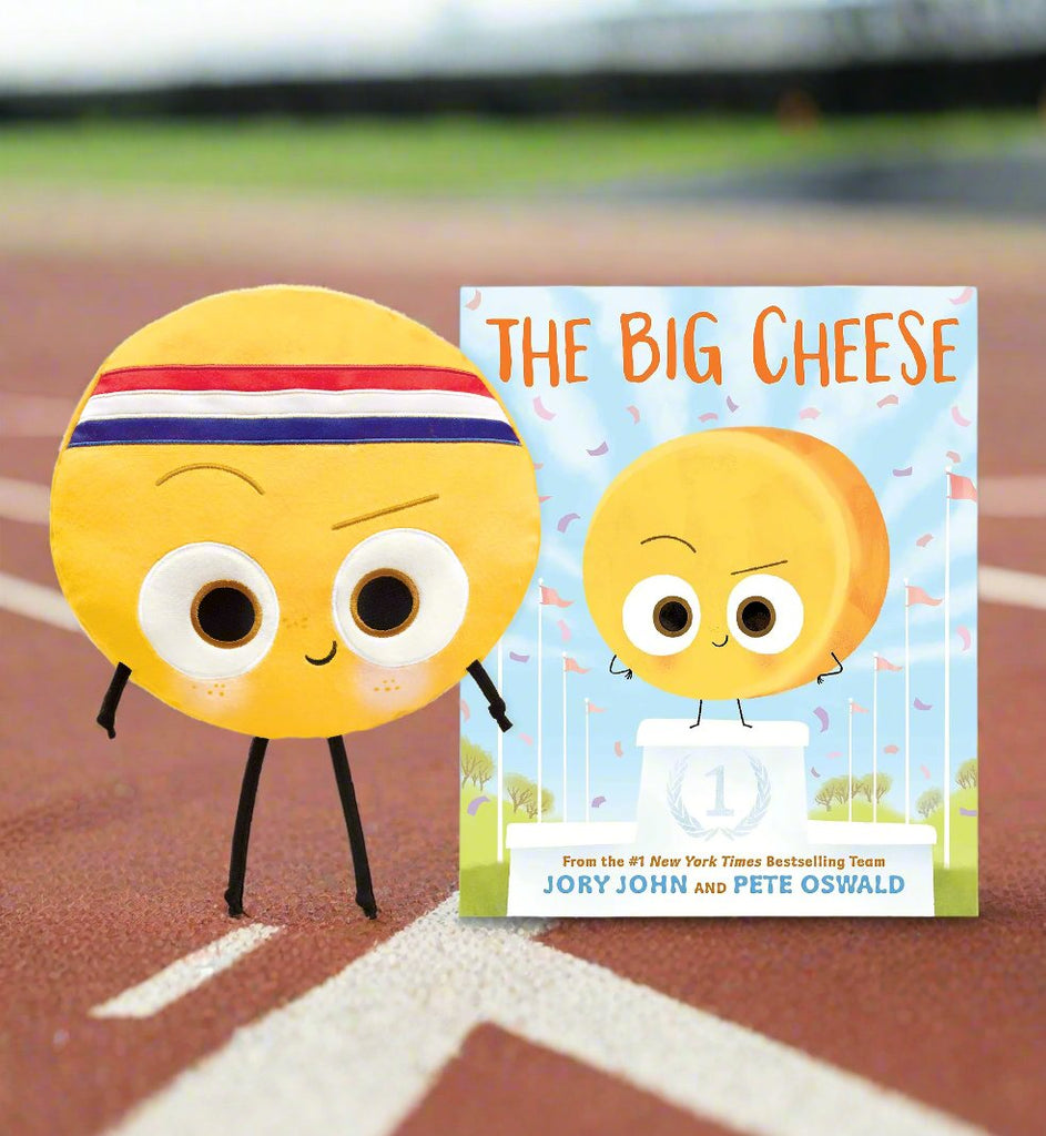 MerryMakers The Big Cheese 9" Plush with book by Jory John and Pete Oswald