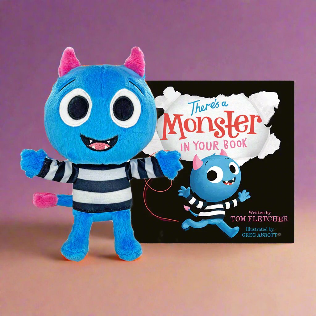 MerryMakers There's A Monster In Your Book 10" Plush with book