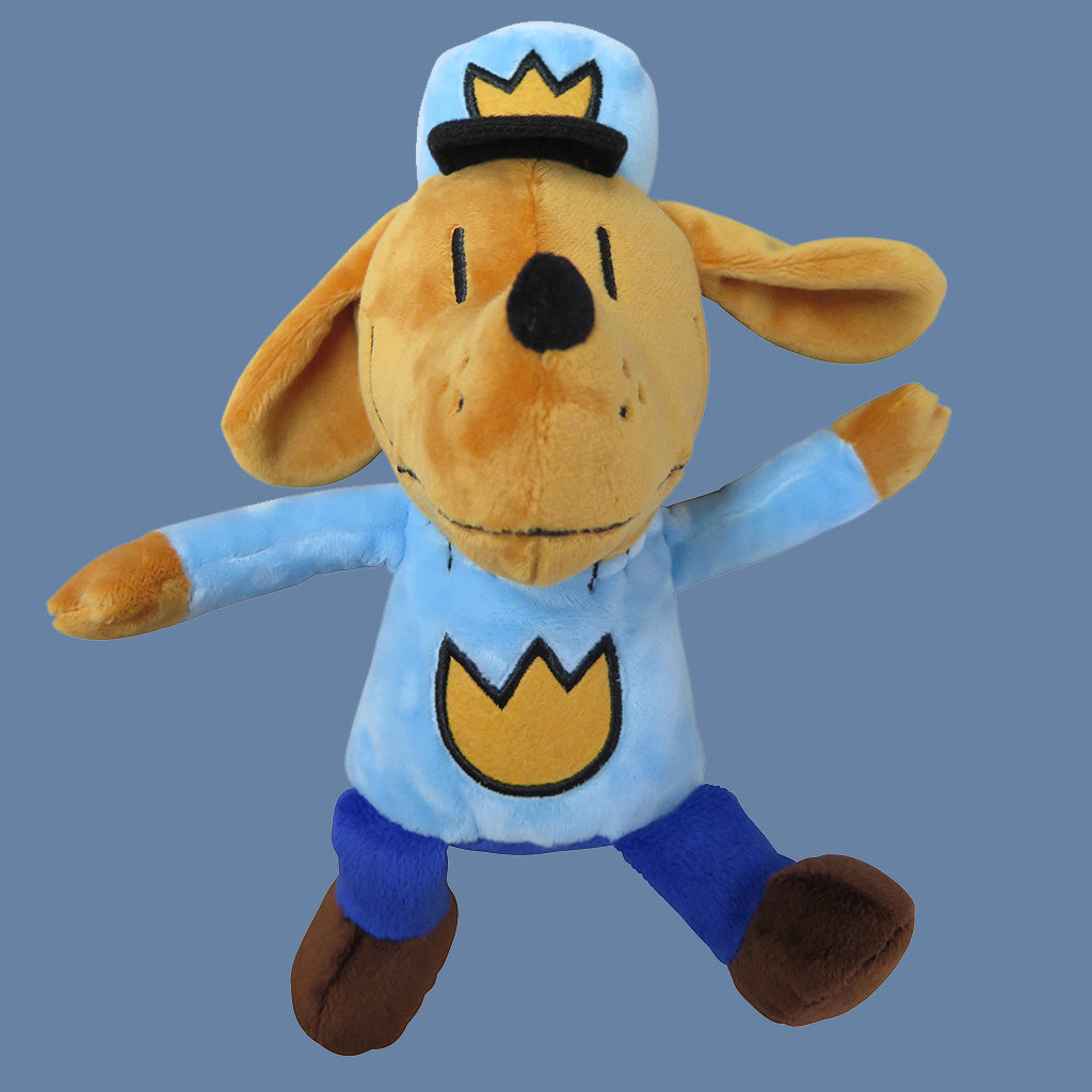 MerryMakers 9.5" Dog Man Doll, based on the book by Dav Pilkey