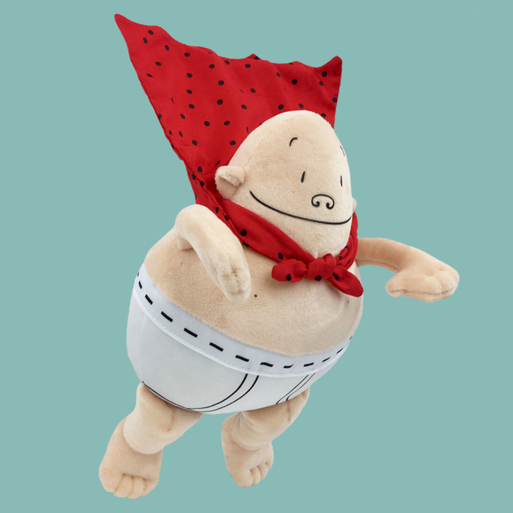MerryMakers 10" Captain Underpants Doll, based on the bestselling comic book series by Dav Pilkey
