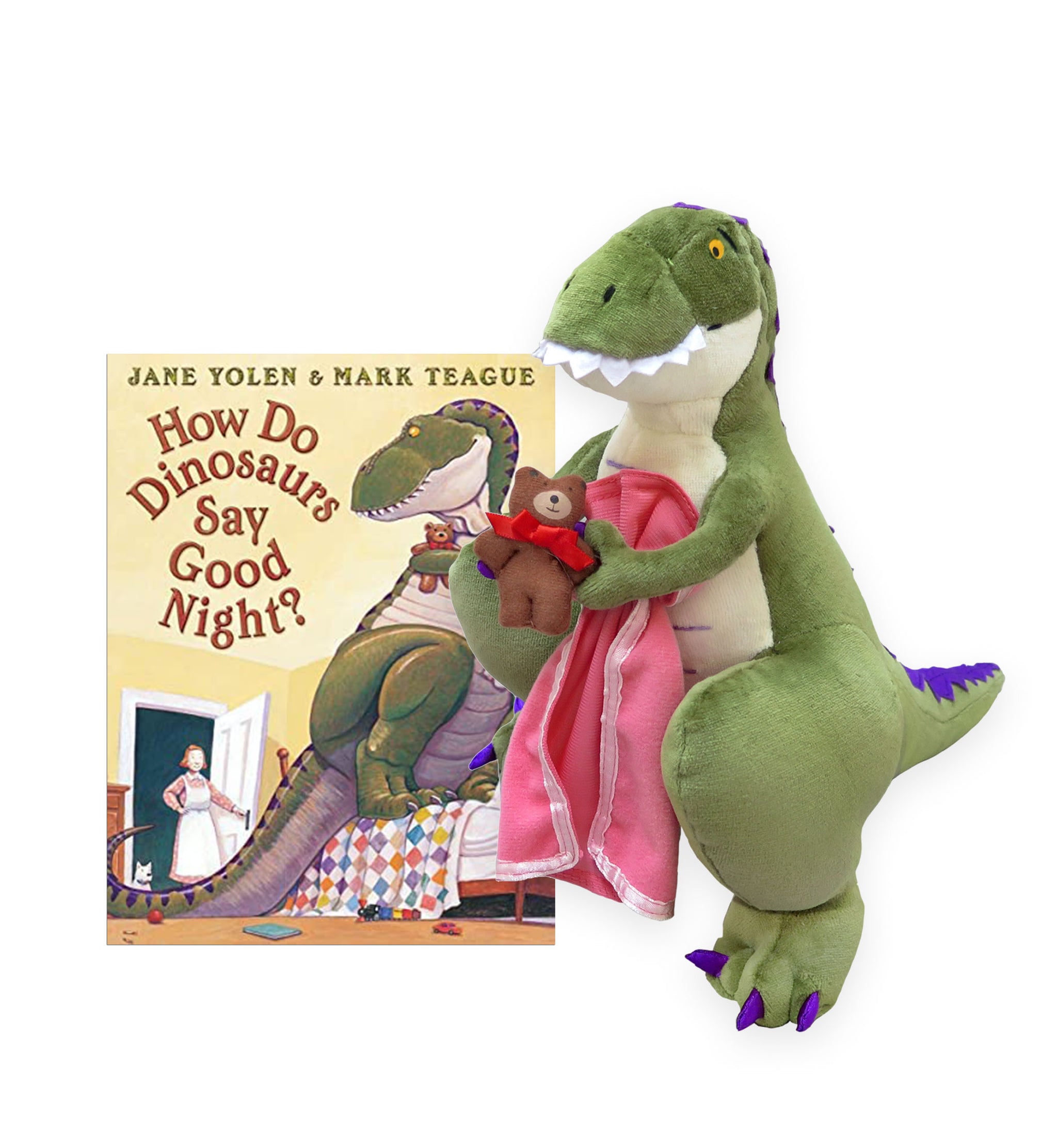 How Do Dinosaurs Say Good Night? Plush Doll Book – MerryMakers,