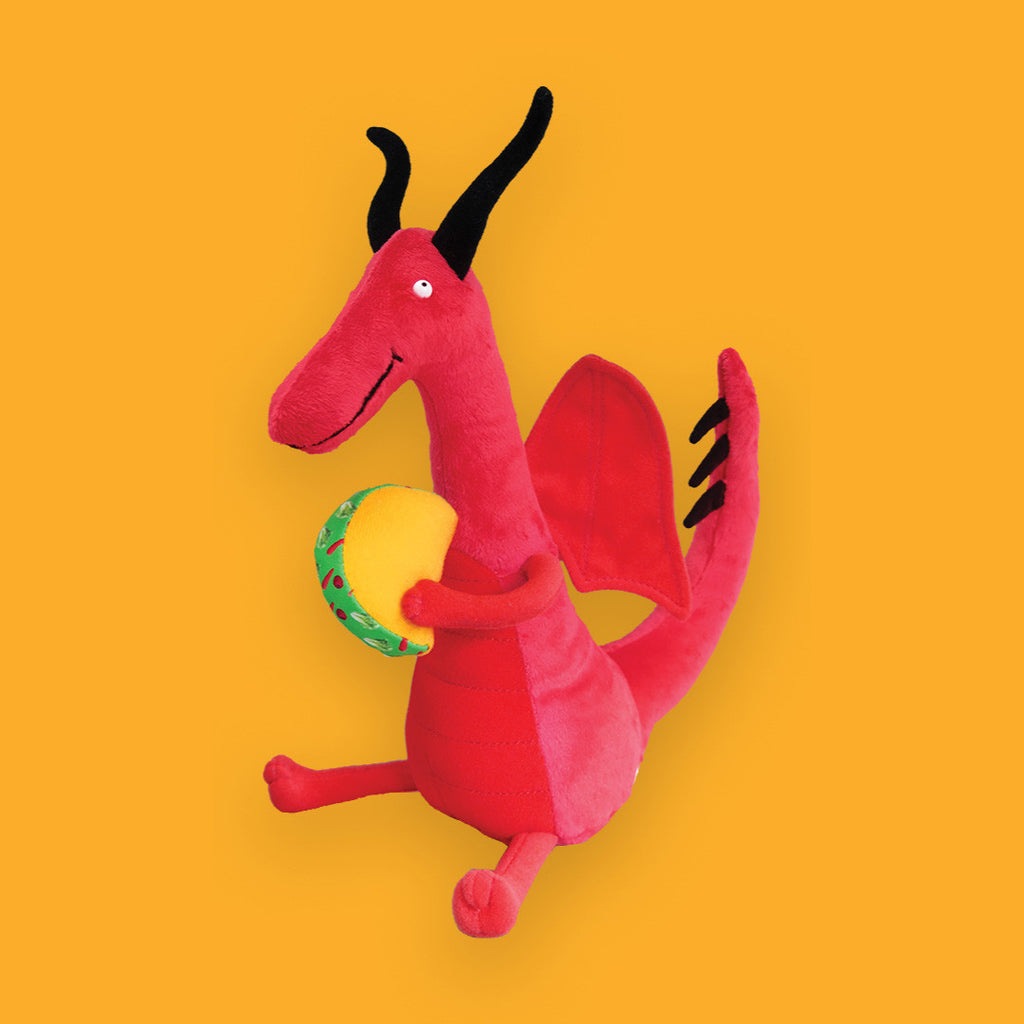 MerryMakers 10" Dragon Loves Tacos Doll, based on the book by Adam Rubin