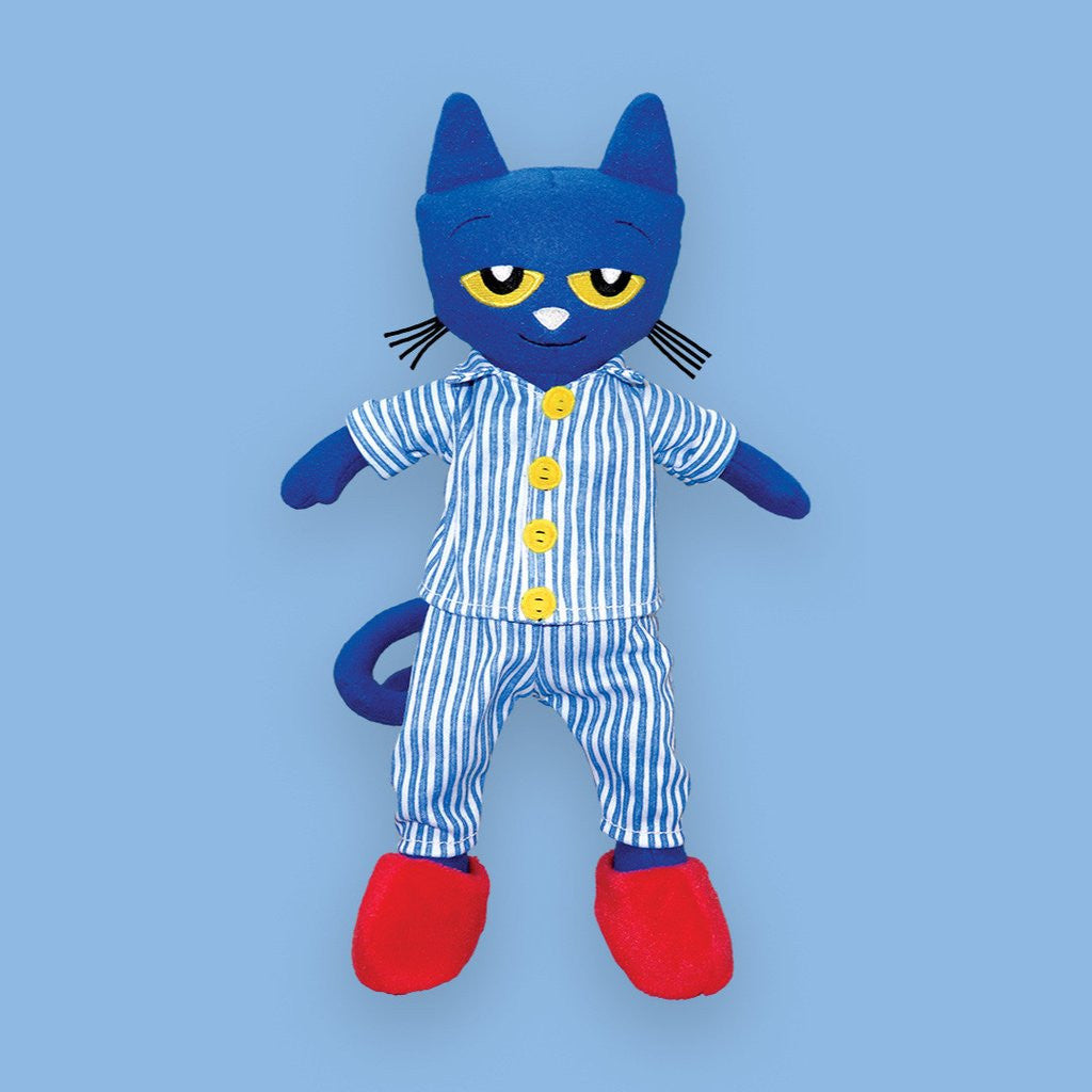 MerryMakers 14.5" Pete the Cat Bedtime Blues Doll, based on the book by James Dean